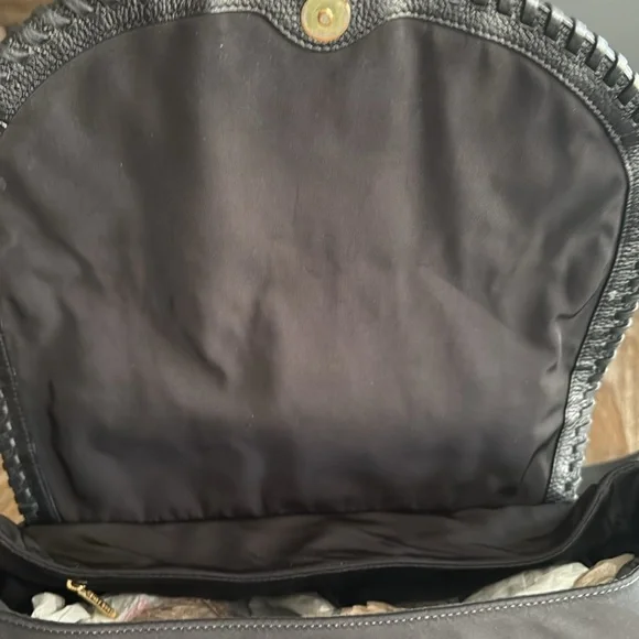 Tory Burch Marion black nylon crossbody messenger diaper bag - Picture 11 of 16